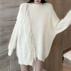 Cable-knit Panel Loose-fit Sweater