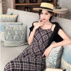 Sleeveless Knit Dress / Long-sleeve Knit Cardigan
