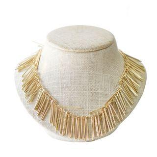 Fringe Statement Necklace One Size