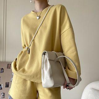 Set : Plain Sweatshirt + Shorts