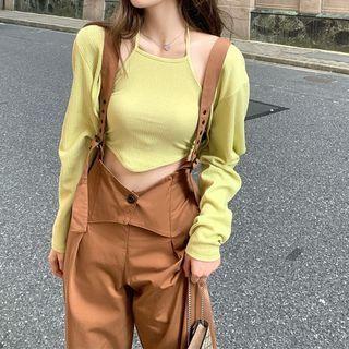 Halter Top / Shrug / Suspender Pants