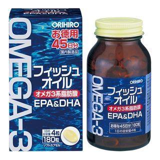Orihiro - Omega-3, Epa & Dha Fish Oil 180 Tablets