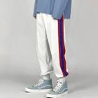 Contrast-trim Loose-fit Jogger Pants