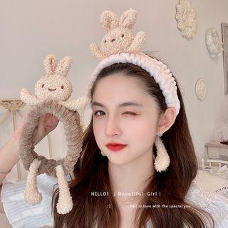Rabbit Chenille Face Wash Headband