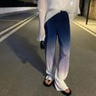 Long-sleeve Knit Top / Gradient Pants