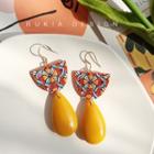 Print Resin Drop Earring