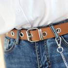 Faux-leather Chain Belt