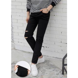 Distressed Slim-fit Pants (2 Designs)