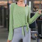 Long-sleeve Slit Sports T-shirt
