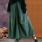 Two-way Maxi A-line Skirt
