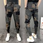 Patchwork Cropped Sweatpants