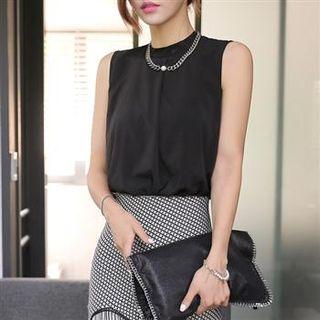 Sleeveless Blouse Black - One Size