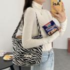 Zebra Print Mini Shoulder Bag