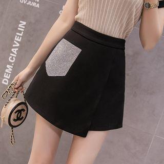 Pocketed Asymmetric A-line Skirt