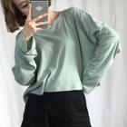 Long-sleeve Round-neck Sweater