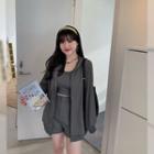 Hooded Zipped Jacket / Tank Top / Shorts
