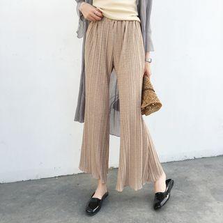 Accordion Boot-cut Pants