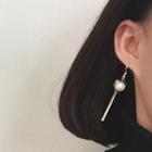 Non-matching Pearl Drop Earrings