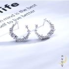 Moon Stud Earring 1 Pair - As Shown In Figure - One Size