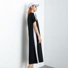 Colorblock A-line Midi Dress