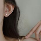 Rhinestone Stud / Cuff Earring