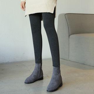 Seam-trim Fleece-lined Leggings
