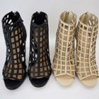 Stiletto-heel Openwork Sandals