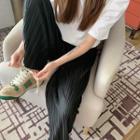 Textured Wide Leg Pants / Shorts