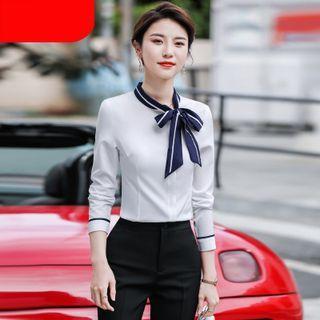 Tie Neck Blouse / Pencil Skirt / Dress Pants