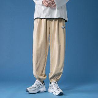 Rain Bow Embroidered Sweatpants