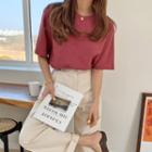 Round Neck Plain T-shirt
