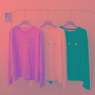 Long-sleeve Round Neck Print T-shirt