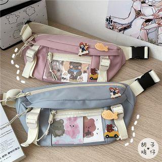 Pvc Panel Sling Bag / Bag Charm / Set