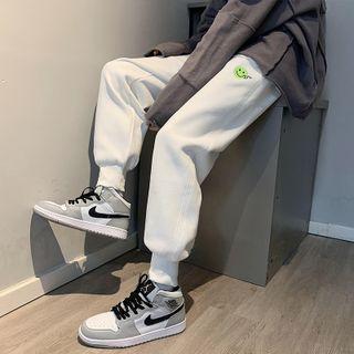 Smiley Face Applique Sweatpants