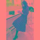 Gathered-waist Patterned Dress With Sash