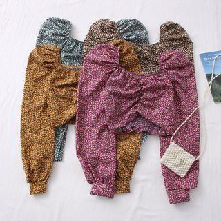 Floral Smocked Crop Top On 8 Colors