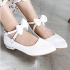 Bowtie Ankle Strap Mary Jane Flats