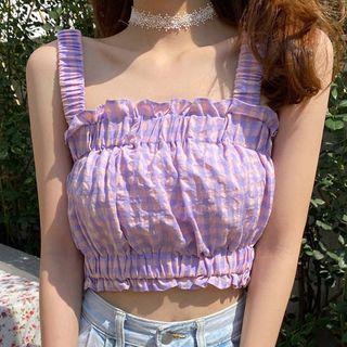 Gingham Cropped Camisole