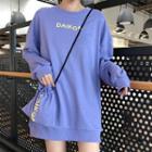 Set: Lettering Pullover + Drawstring Crossbody Bag