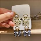 Bow Faux Pearl Faux Pearl Dangle Earring