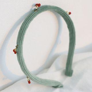 Cherry-accent Headband Green - One Size