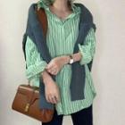 Striped Shirt Striped - Green - One Size