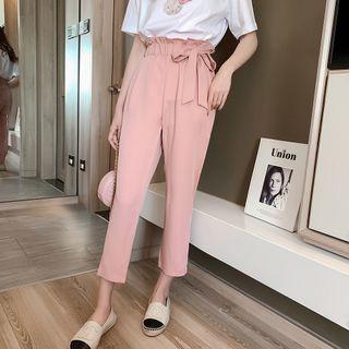 Tie Waist Harem Dress Pants