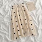 High-waist Polka Dot Skirt Almond - One Size