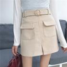 Mini Pocket A-line Skirt