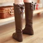 Bow Accent Long Boots