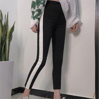 Cropped Two-tone Sweatpants