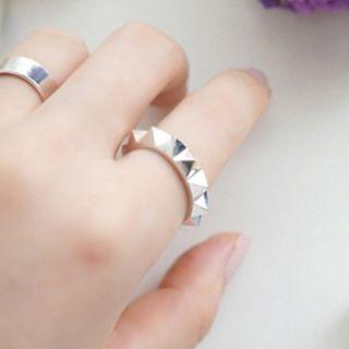 925 Sterling Silver Spike Open Ring As Shown In Figure - One Size