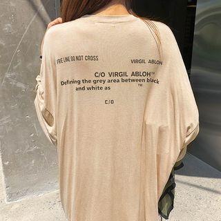 Off Lettered Oversized T-shirt