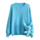 Set: Sweater + Chain Crossbody Bear Plush